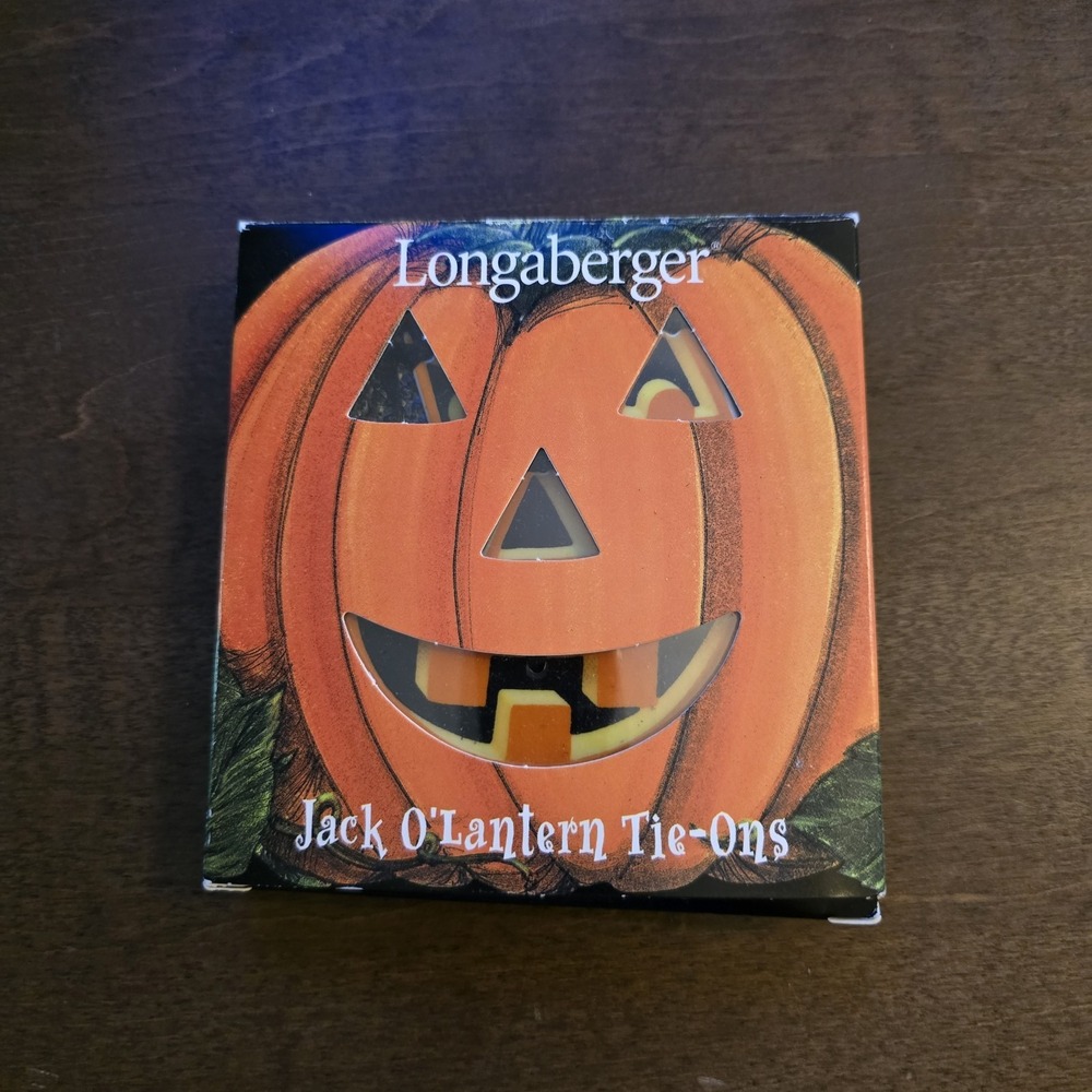 Longaberger‎ Basket Jack O'Lantern Tie-On Halloween Pumpkin